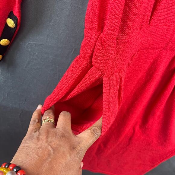 Vintage Don Sayres Wellmore sz 4 Knit Midi Wool Blend Sweater Dress i.magnin USA - Picture 8 of 12